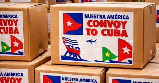 Nuevo grupo del convoy Nuestra América llega a Cuba con ayuda humanitaria