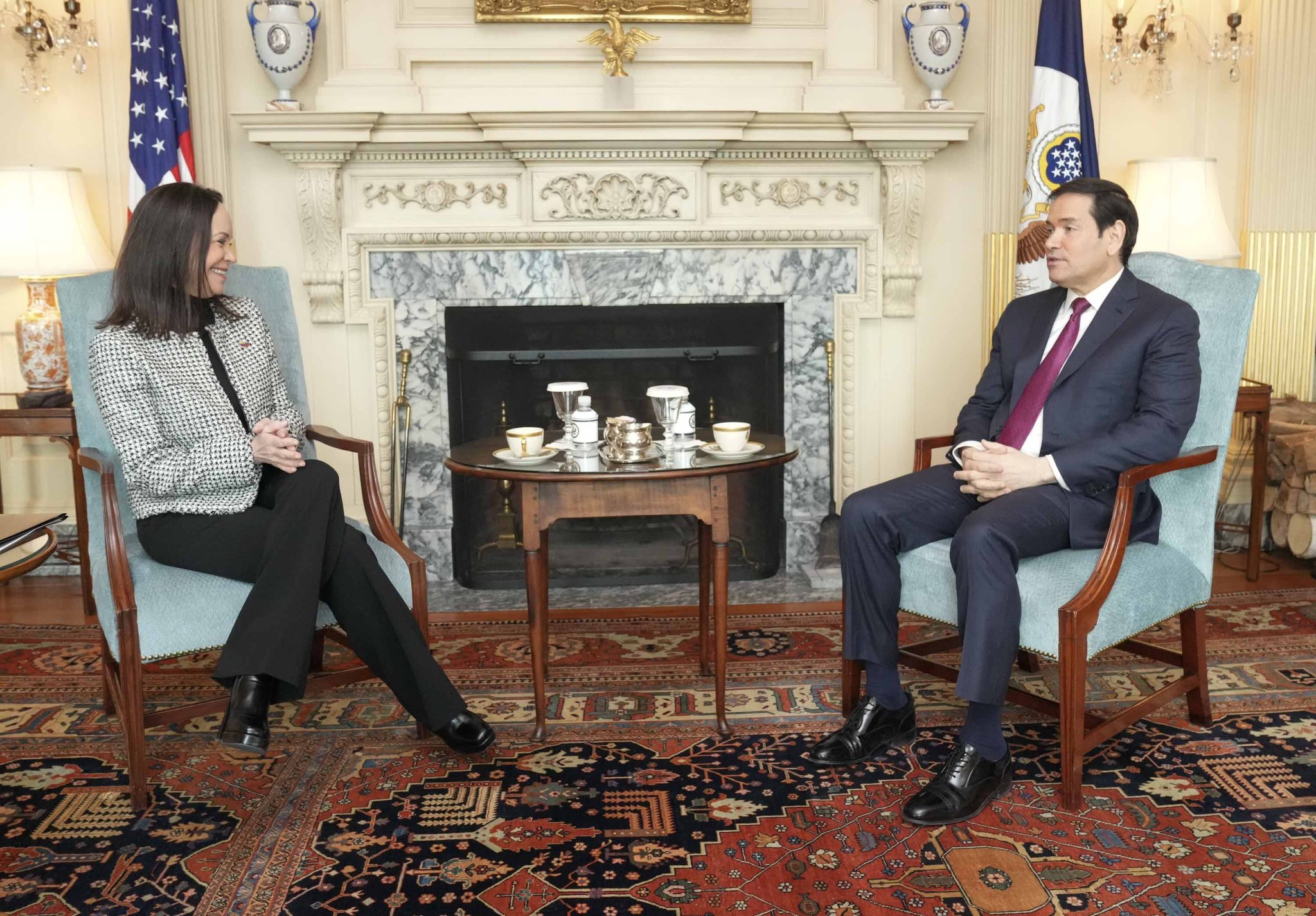María Corina Machado se reunirá hoy con Marco Rubio en el Departamento de Estado de EE.UU.