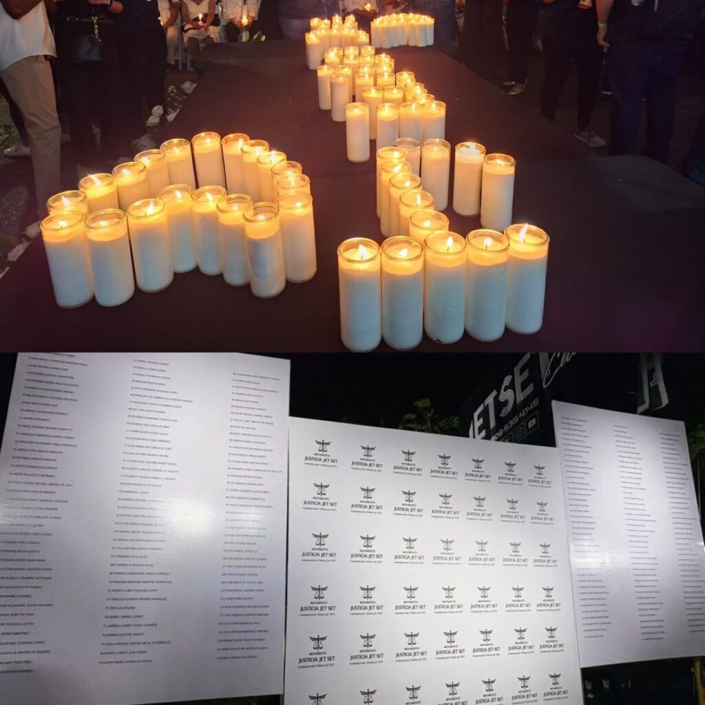 Encendido de velas honra a víctimas del Jet Set en emotivo acto en la zona cero