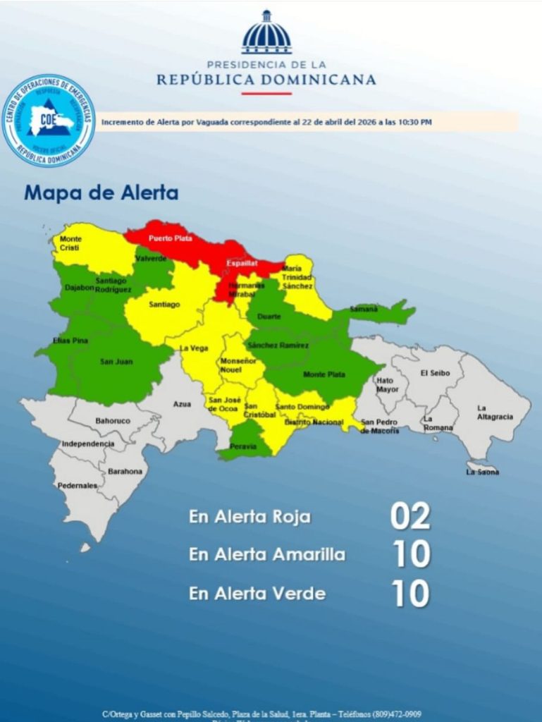 COE incrementa niveles de alerta