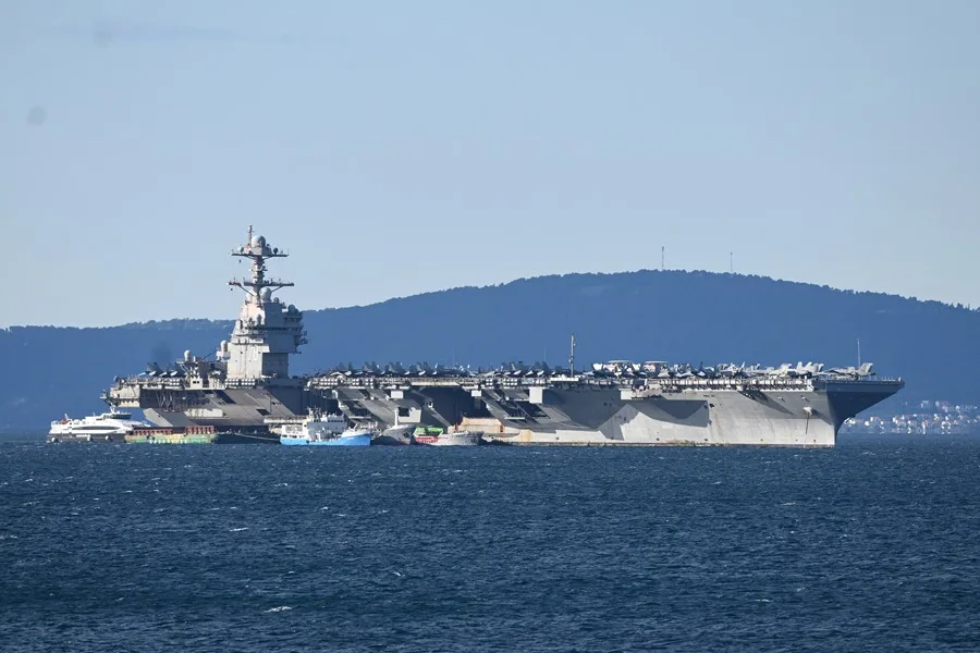 El USS Gerald Ford regresa a Estados Unidos tras casi un año en el Caribe y Oriente Medio