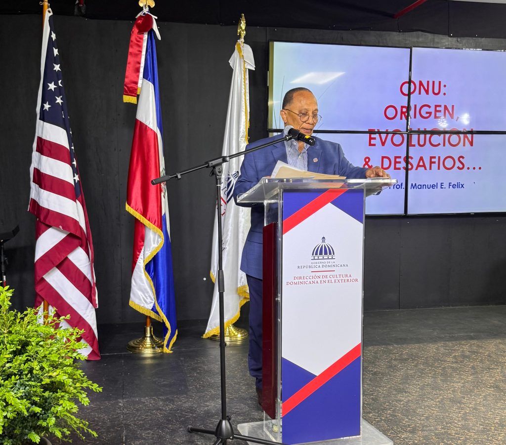 Embajador Manny Félix dicta conferencia “ONU: origen, desarrollo, evolución y contexto actual”