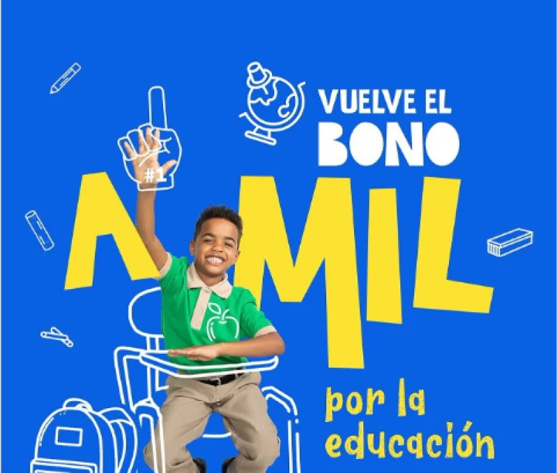 Más de 400 mil familias reciben el “Bono a Mil” para nuevo año escolar, según Minerd