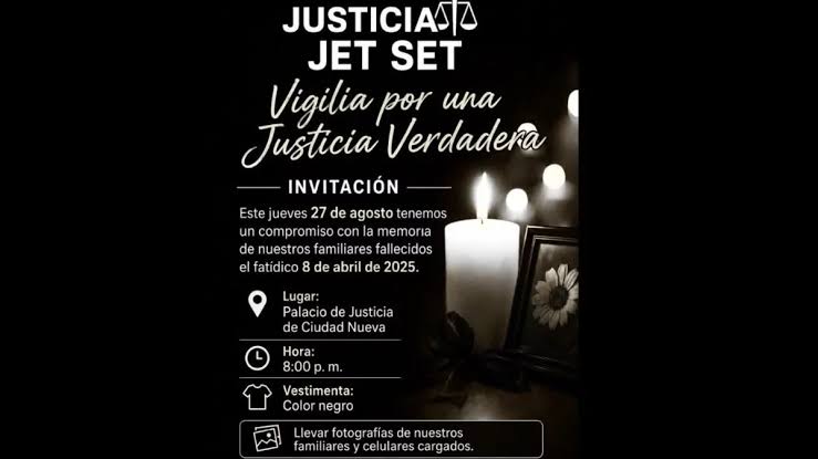 Familiares de víctimas del Jet Set convocan vigilia previo al inicio del juicio de fondo