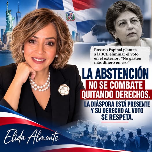 La abstención no se combate quitando derechos. La diáspora está presente y su derecho al voto se respeta