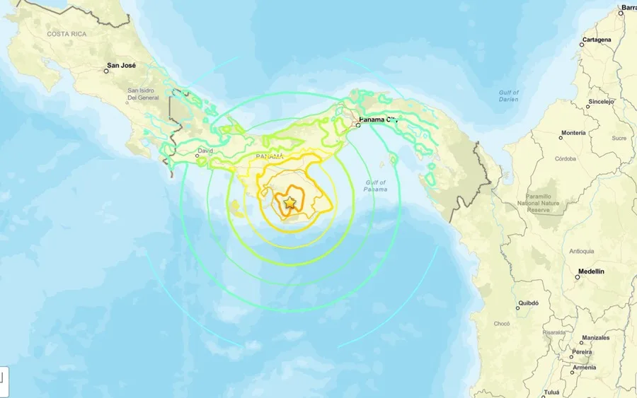Un terremoto de magnitud 7,7 sacude Panamá